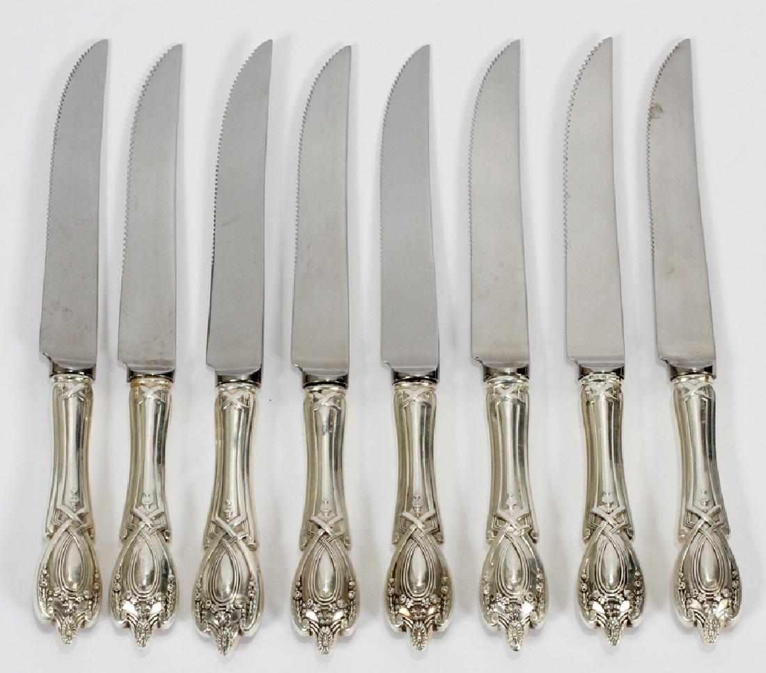 ONE EACH TOWLE CANDLELIGHT STERLING SILVER HOLLOW HANDLE DINNER KNIFE 8 5//8 IN